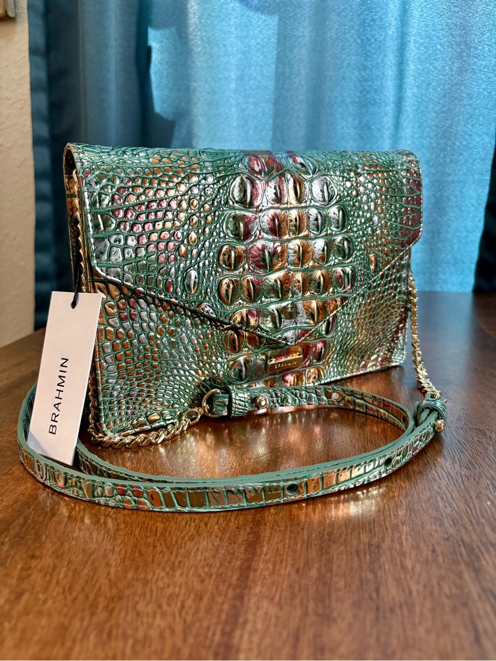 Brahmin EUC Wendy- Soulful - Multi Color Metallic - EXCLUSIVE - Crossbody/Clutch - Picture 3 of 17